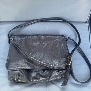 Chic Black Leather Shoulder Bag